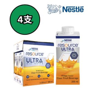 Nestle Resource Ultra Clear 力源素 果萃 (香橙味) 200ml x4