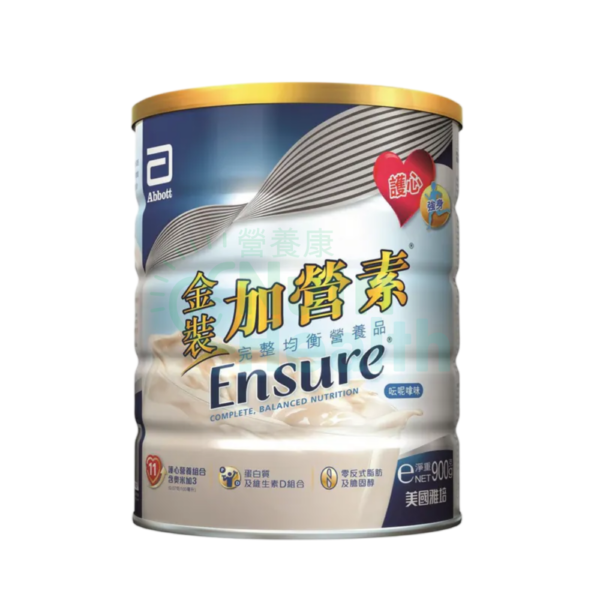 雅培 金裝加營素Ensure 營養補充品 雲呢拿味 900克