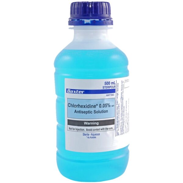 Baxter – 消毒藥水 (藍水) (0.05% Chlorhexidine) 500ml