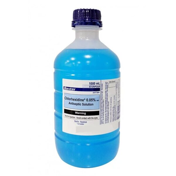 Baxter – 消毒藥水 (藍水) (0.05% Chlorhexidine) 1000ml