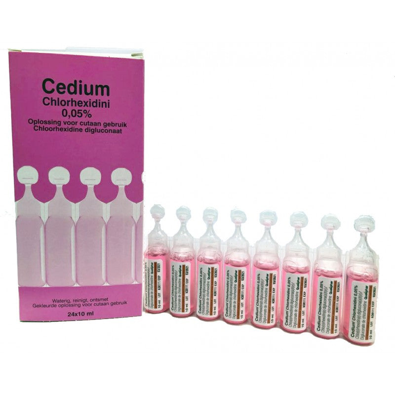 家存 Cedium 氯己定葡萄糖酸0.05% 10ml 24支 皮膚外用消毒液 Disinfectant Solution